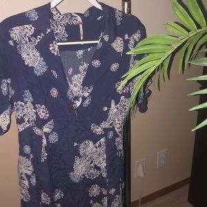 Free People short sleeve floral dress